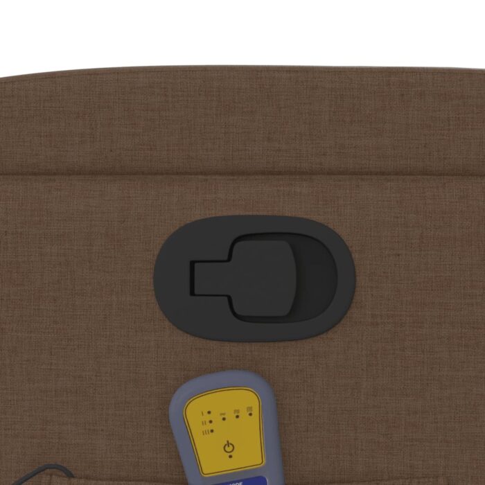 Fauteuil de massage inclinable Marron Tissu – Image 8