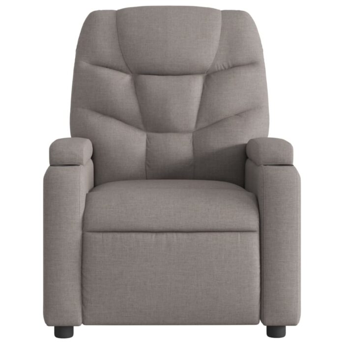 Fauteuil de massage inclinable Taupe Tissu – Image 2