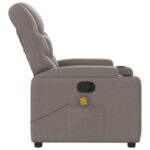 Fauteuil de massage inclinable Taupe Tissu – Image 3