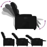 Fauteuil inclinable Noir Similicuir – Image 4