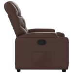 Fauteuil inclinable Marron Similicuir – Image 2