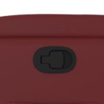 Fauteuil inclinable Rouge bordeaux Similicuir – Image 7