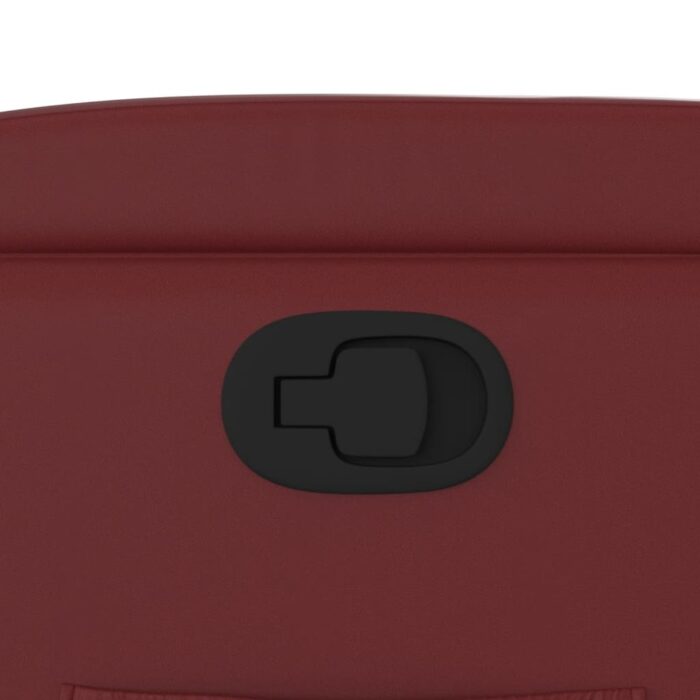 Fauteuil inclinable Rouge bordeaux Similicuir – Image 7