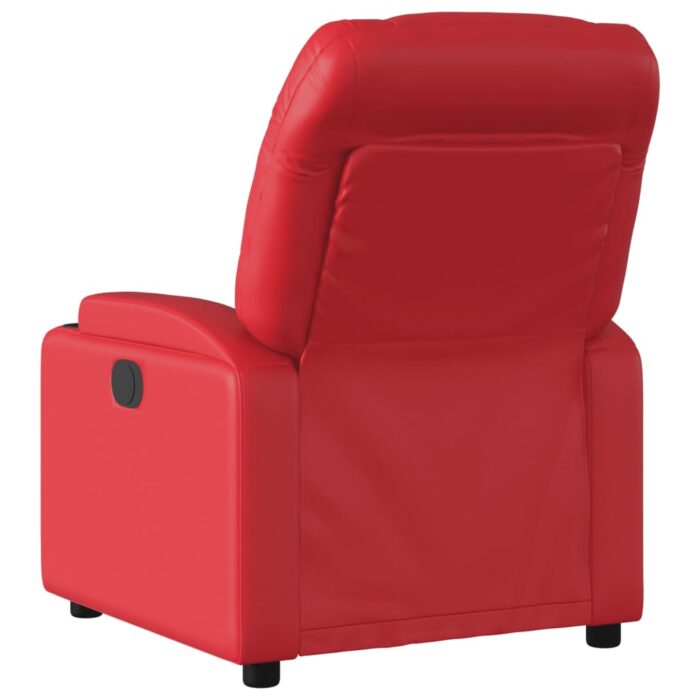 Fauteuil inclinable Rouge Similicuir – Image 3