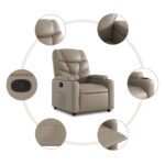 Fauteuil inclinable Cappuccino Similicuir – Image 5