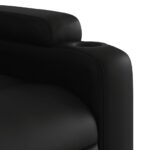 Fauteuil de massage inclinable Noir Similicuir – Image 7