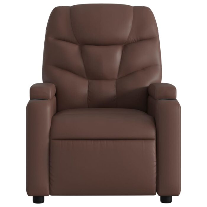 Fauteuil de massage inclinable Marron Similicuir – Image 2