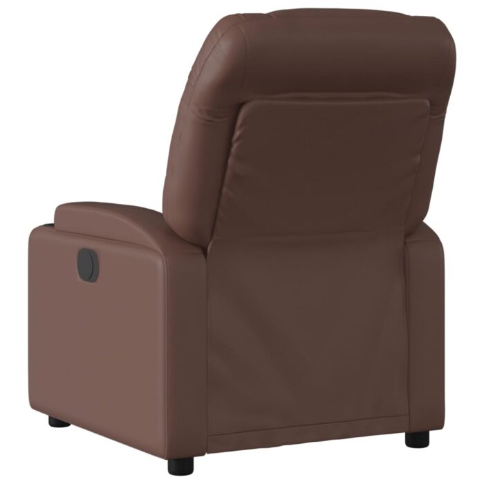 Fauteuil de massage inclinable Marron Similicuir – Image 4