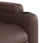 Fauteuil de massage inclinable Marron Similicuir – Image 7