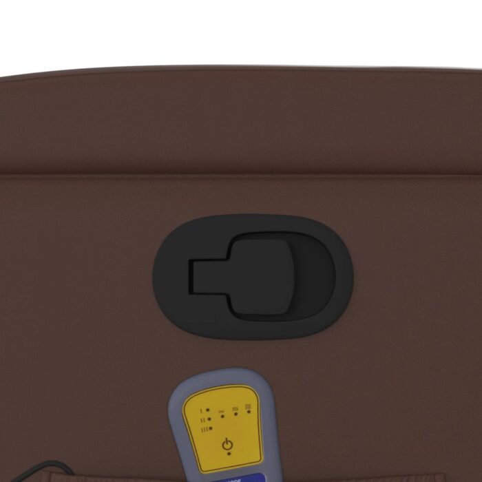 Fauteuil de massage inclinable Marron Similicuir – Image 8