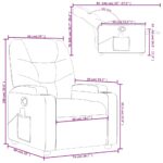 Fauteuil de massage inclinable Gris Similicuir – Image 12