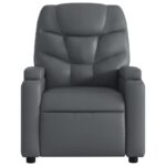 Fauteuil de massage inclinable Gris Similicuir – Image 2