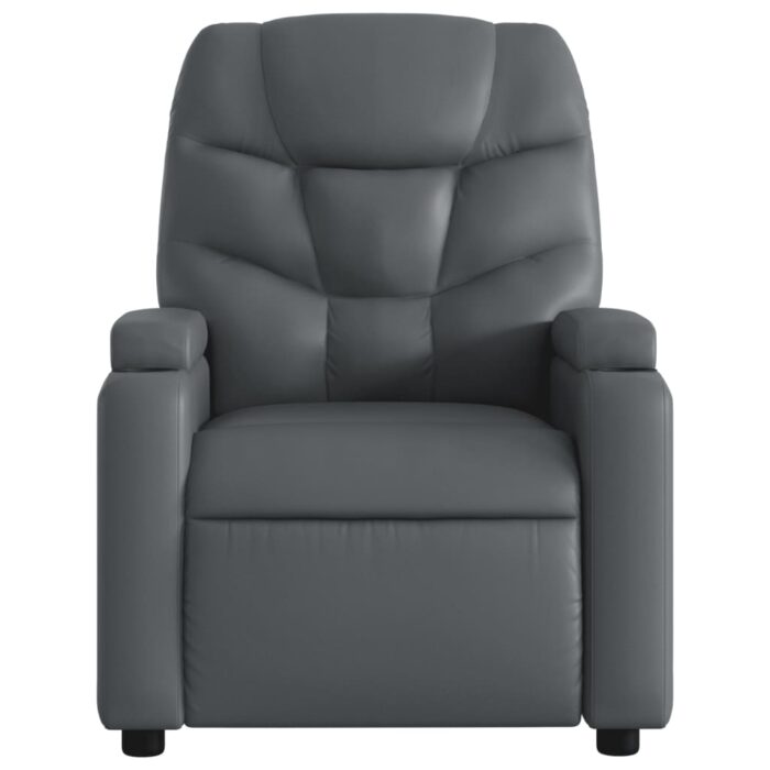 Fauteuil de massage inclinable Gris Similicuir – Image 2