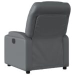 Fauteuil de massage inclinable Gris Similicuir – Image 4