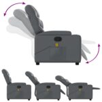 Fauteuil de massage inclinable Gris Similicuir – Image 5