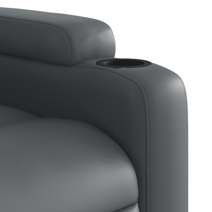 Fauteuil de massage inclinable Gris Similicuir – Image 7