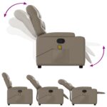 Fauteuil de massage inclinable Cappuccino Similicuir – Image 5