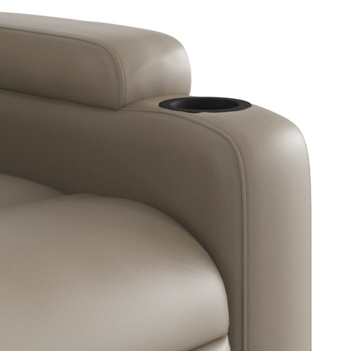 Fauteuil de massage inclinable Cappuccino Similicuir – Image 7