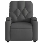 Fauteuil inclinable Gris foncé Tissu – Image 4