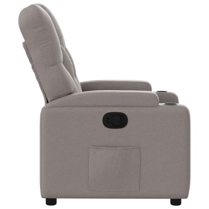 Fauteuil inclinable Taupe Tissu – Image 5
