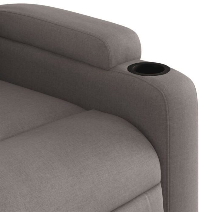 Fauteuil inclinable Taupe Tissu – Image 6