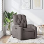 Fauteuil inclinable Taupe Tissu