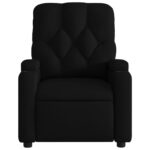 Fauteuil de massage inclinable Noir Tissu – Image 5