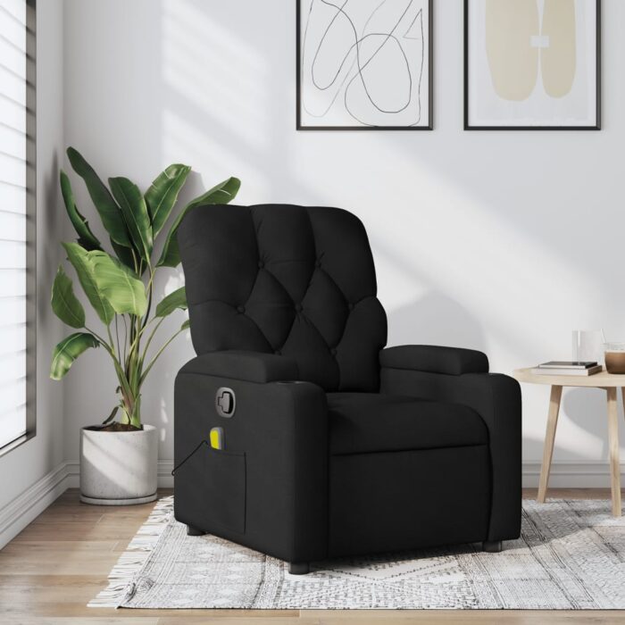 VXL8721012201392_m_en_hd_1.jpg Fauteuil de massage inclinable Noir Tissu – Image 1