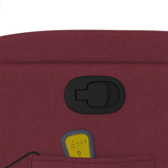 Fauteuil de massage inclinable Rouge bordeaux Tissu – Image 8