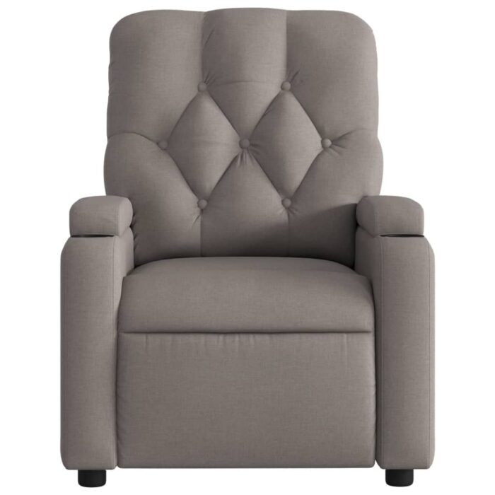 Fauteuil de massage inclinable Taupe Tissu – Image 5