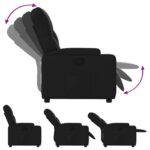 Fauteuil inclinable Noir Similicuir – Image 2