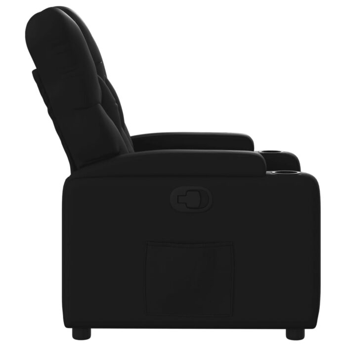 Fauteuil inclinable Noir Similicuir – Image 5