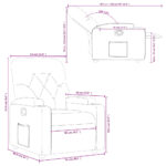 Fauteuil inclinable Noir Similicuir – Image 9