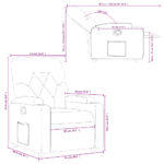 Fauteuil inclinable Marron Similicuir – Image 9