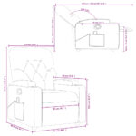 Fauteuil de massage inclinable Gris Similicuir – Image 10