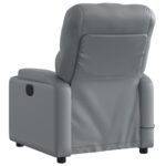Fauteuil de massage inclinable Gris Similicuir – Image 2