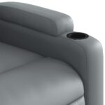 Fauteuil de massage inclinable Gris Similicuir – Image 7