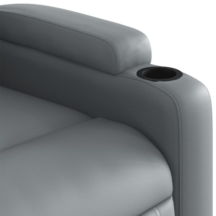 Fauteuil de massage inclinable Gris Similicuir – Image 7