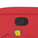 Fauteuil de massage inclinable rouge similicuir – Image 8