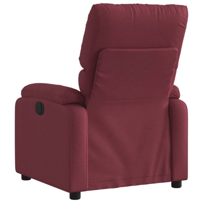 Fauteuil inclinable Rouge bordeaux Tissu – Image 3