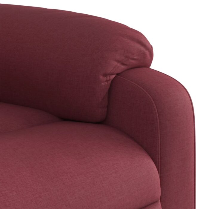 Fauteuil inclinable Rouge bordeaux Tissu – Image 6