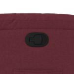 Fauteuil inclinable Rouge bordeaux Tissu – Image 7