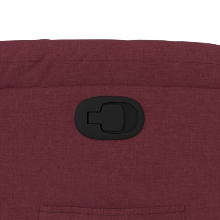 Fauteuil inclinable Rouge bordeaux Tissu – Image 7