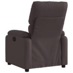 Fauteuil inclinable Marron foncé Tissu – Image 3