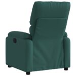Fauteuil inclinable Vert foncé Tissu – Image 3