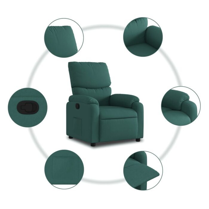 VXL8721012201699_g_en_hd_5.jpg Fauteuil inclinable Vert foncé Tissu – Image 5