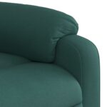 Fauteuil inclinable Vert foncé Tissu – Image 6