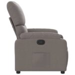 Fauteuil inclinable Taupe Tissu – Image 2