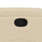 Fauteuil inclinable Crème Tissu – Image 7