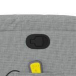 Fauteuil de massage inclinable Gris clair Tissu – Image 8